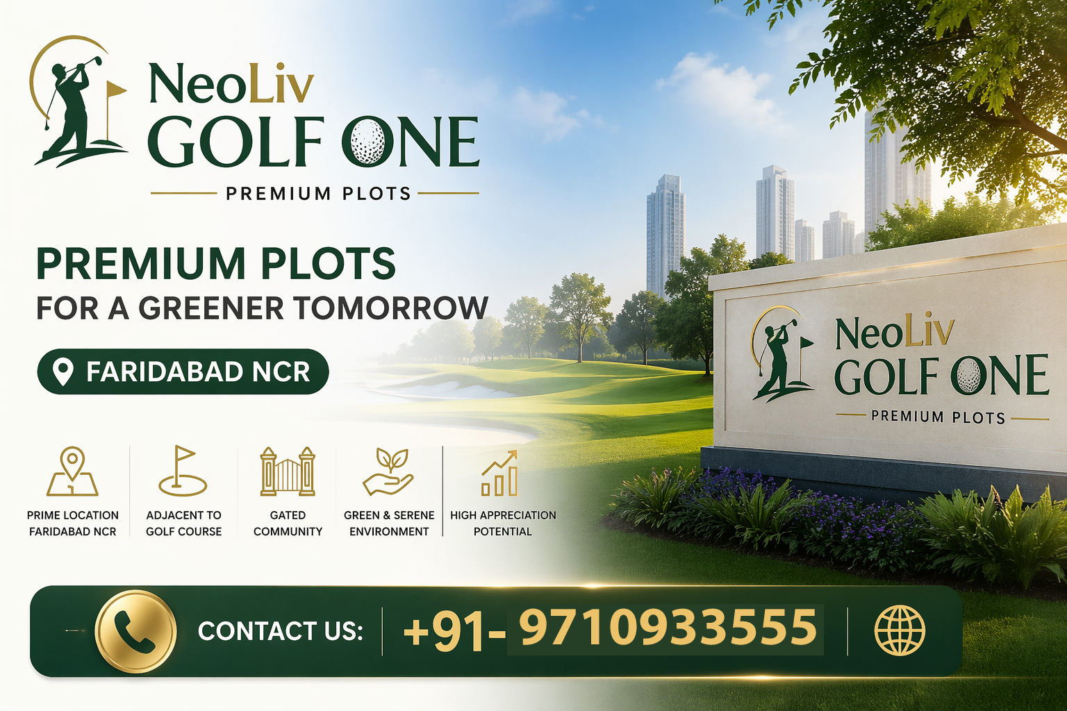 Neoliv Golf One Faridabad Banner